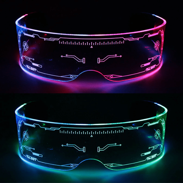 Torba Mall Glasses Vintage Punk LED