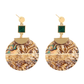 Torba Accessories Earrings Vintage Big Round Abalone Shell