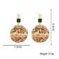 Torba Accessories Earrings Vintage Big Round Abalone Shell