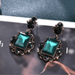 Torba Accessories Earrings Vintage Green Crystal
