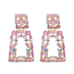 Torba Accessories Earrings Vintage Sweet Pink Crystal