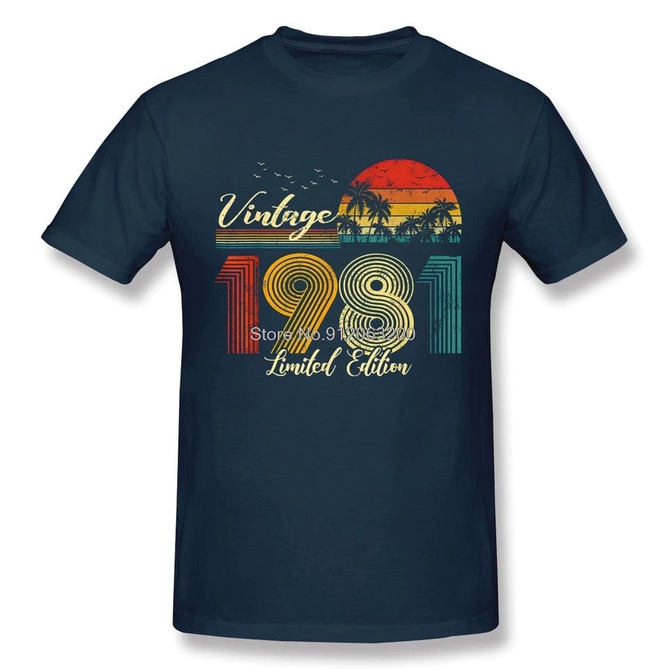 Torba T-Shirt Medium T-shirt Vintage 1981 Limited Edition Navy